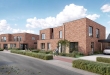 Halfopen nieuwbouwwoning in de Honzebroekstraat te Roeselare.
