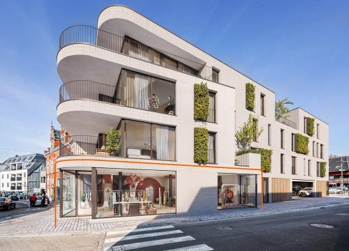 Nieuwbouwproject met handelsruimte en 6 luxueuze appartementen in hartje Tielt!