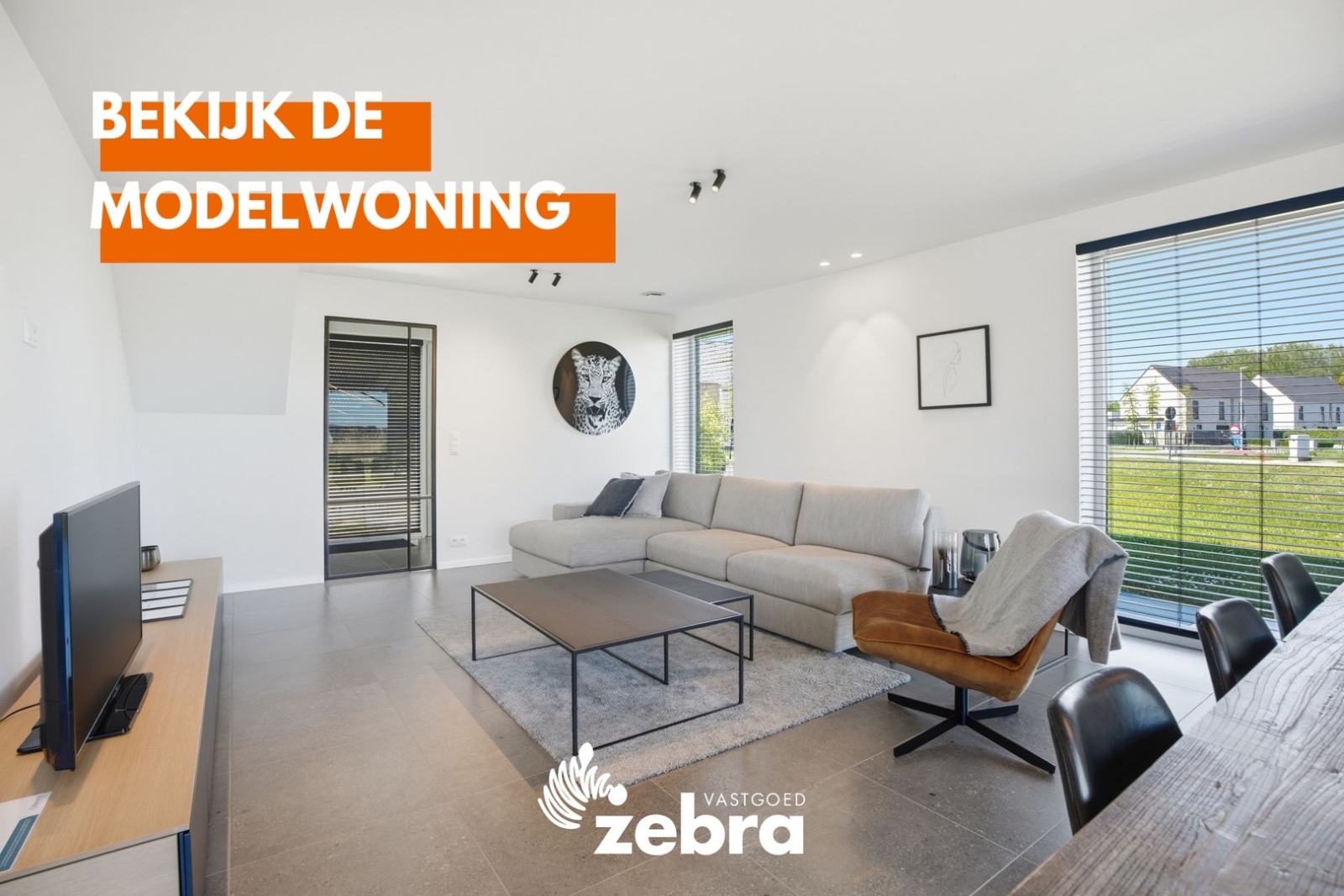 Halfopen nieuwbouwwoning in de Honzebroekstraat te Roeselare.