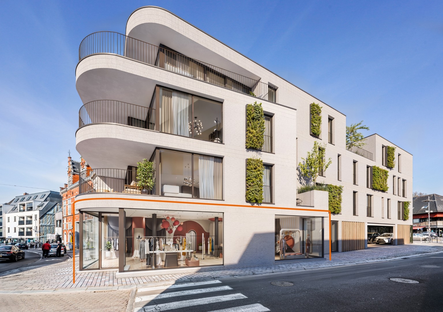 Nieuwbouwproject met handelsruimte en 6 luxueuze appartementen in hartje Tielt!
