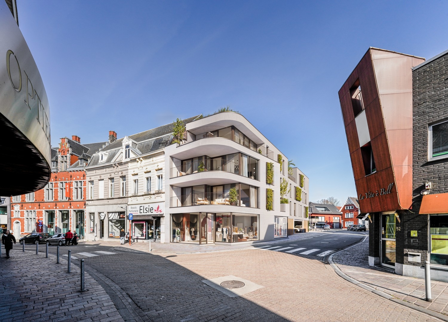 Nieuwbouwproject met handelsruimte en 6 luxueuze appartementen in hartje Tielt!
