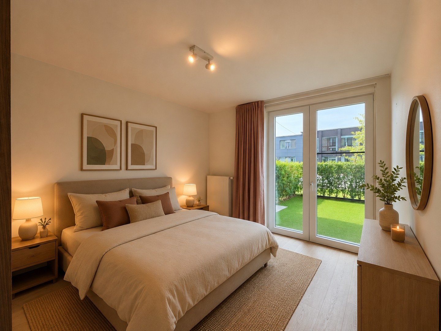 Gelijkvloers nieuwbouwappartement met voor- & achtertuin te Tielt (Meulebeke)!