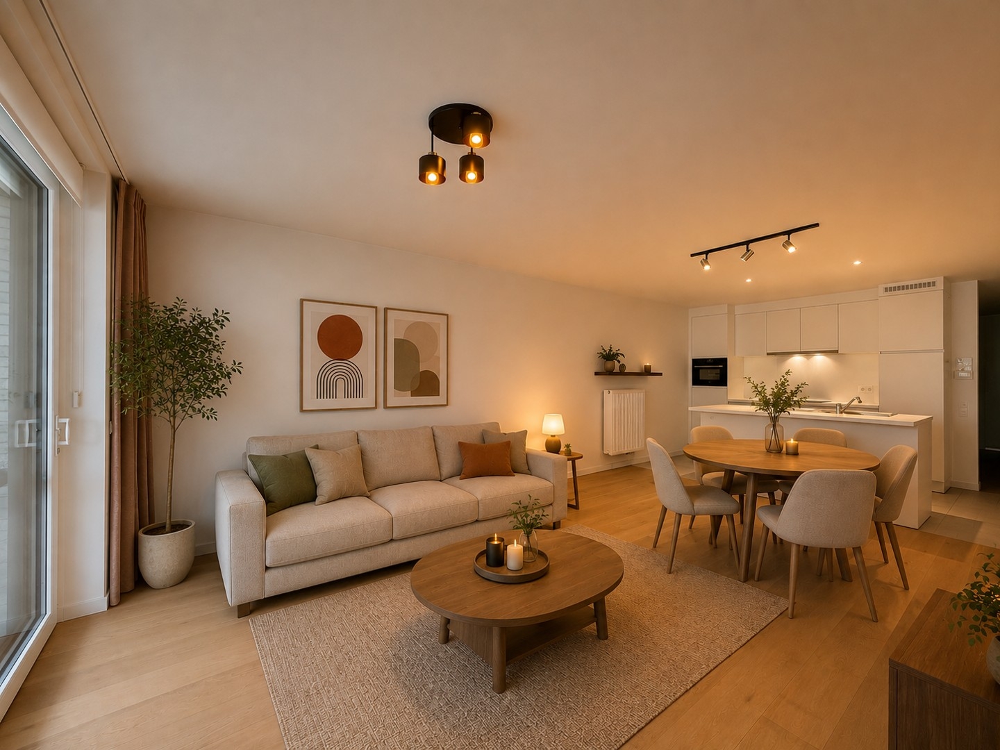 Gelijkvloers nieuwbouwappartement met voor- & achtertuin te Tielt (Meulebeke)!